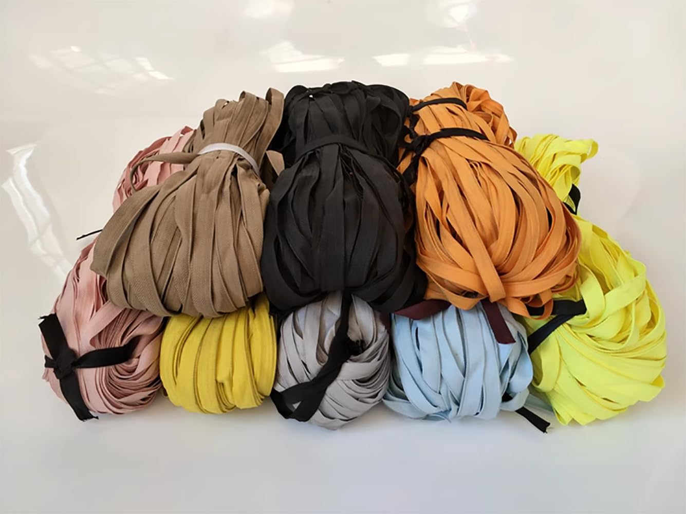 Donhouse 218Yard 15mm Nylon Braided Webbing,Colored Flat Webbing,Cloth Webbing Pulling Rope for Indoor & Outdoor Gear, DIY Crafting, Repairing