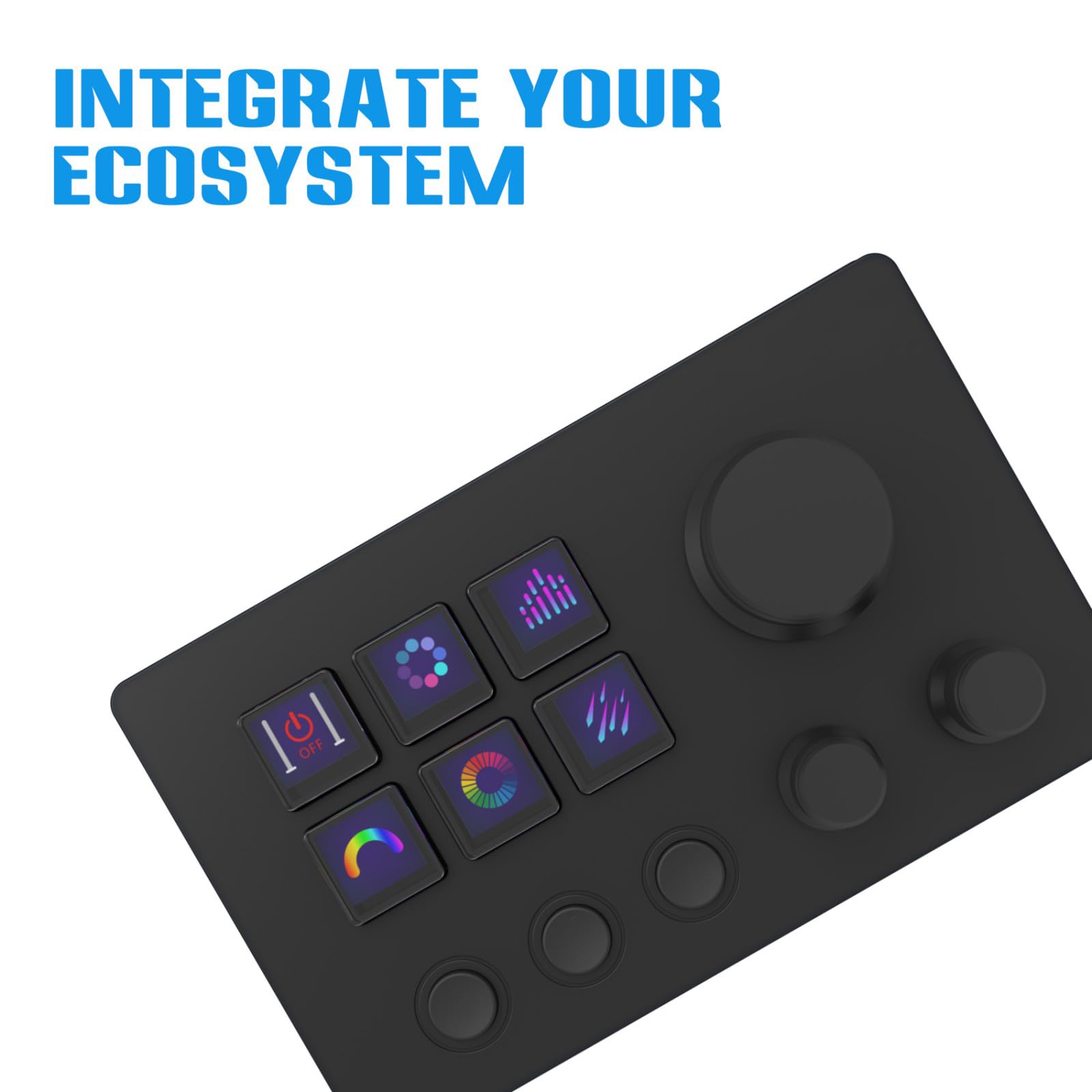 Tastiera professionale a 12 tasti con retroilluminazione a LED e comandi intuitivi per la creazione di contenuti del deck di controllo dello streaming