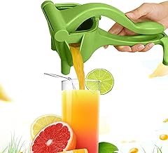 Espremedor manual, espremedor de suco de frutas, espremedor de frutas manual fácil, espremedor de suco de limão, multifuncional não elétrico pequeno espremedor de frutas doméstico para frutas (verde)