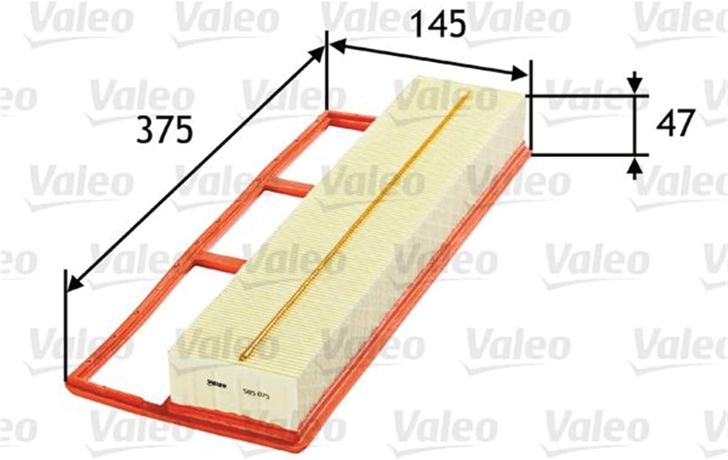 VALEO Engine Air Filter compatible with Alfa ROMEO Mito FIAT Doblo FORD LANCIA 1706918