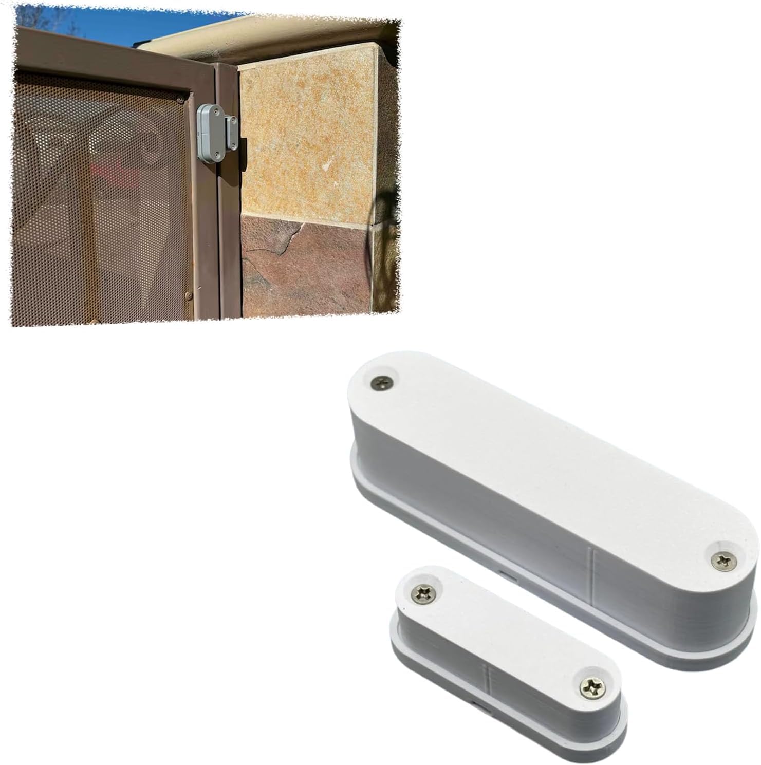 Generisch Wetterfeste Hülle für Aqara Tür Fenster Sensor T1, Außensensensor Schutz, wasserdichte Abdeckung für Aqara Tür und Fenster Sensor, Schützen Sie Ihren Sensor für den Außenbereich