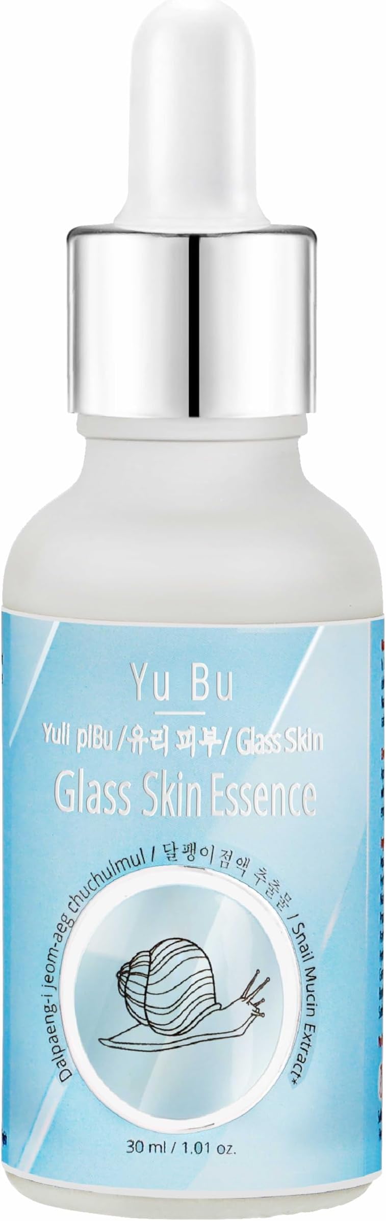 Yu Bu Glass Skin Essence with Snail Mucin and Korean Ginseng | Glass Skin Radiance | Korean Skin Care Products | Skin Barrier Repair, Hydration