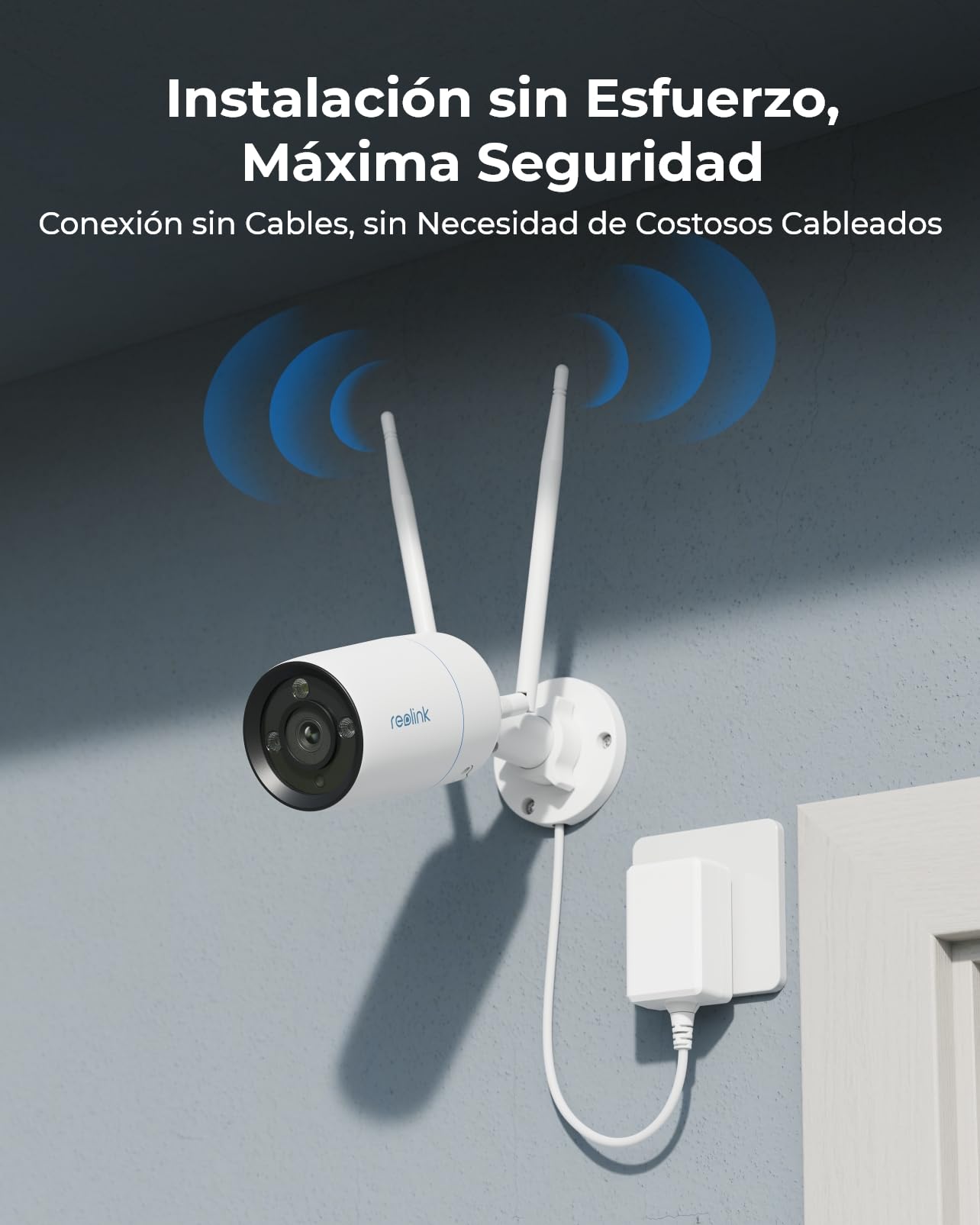 Reolink 4k Kit Cámaras de Vigilancia Exterior WiFi, NVR WiFi 12CH con HDD 2TB, 4X Cámaras en 2,4/5 GHz, Detección de Persona/Vehículo/Pets, Visión Nocturna en Color, Audio de 2 Vías, Cuerpo de Metal.