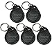 Keysy Rewritable RFID Key Fobs (5-Pack, Black)