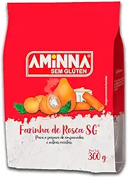 Kit 3 Farinha de Rosca Sem Glúten Sem Lactose SG Aminna 300g