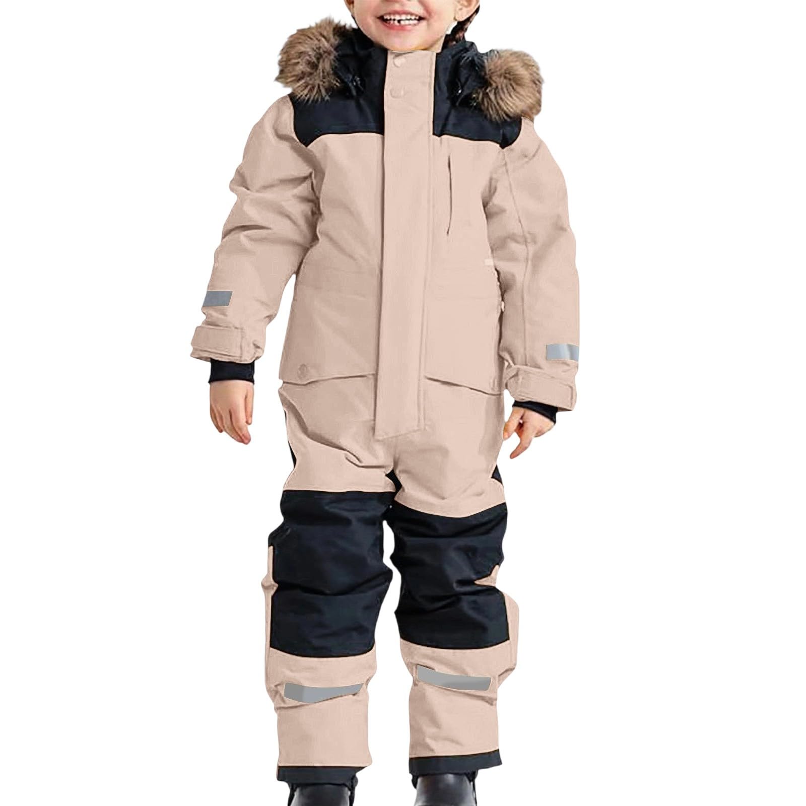 Combinaison de neige isolée robuste pour les plus grands enfants - Combinaison de ski coupe-vent toutes saisons avec doublure thermique pour les aventures en plein air hivernales