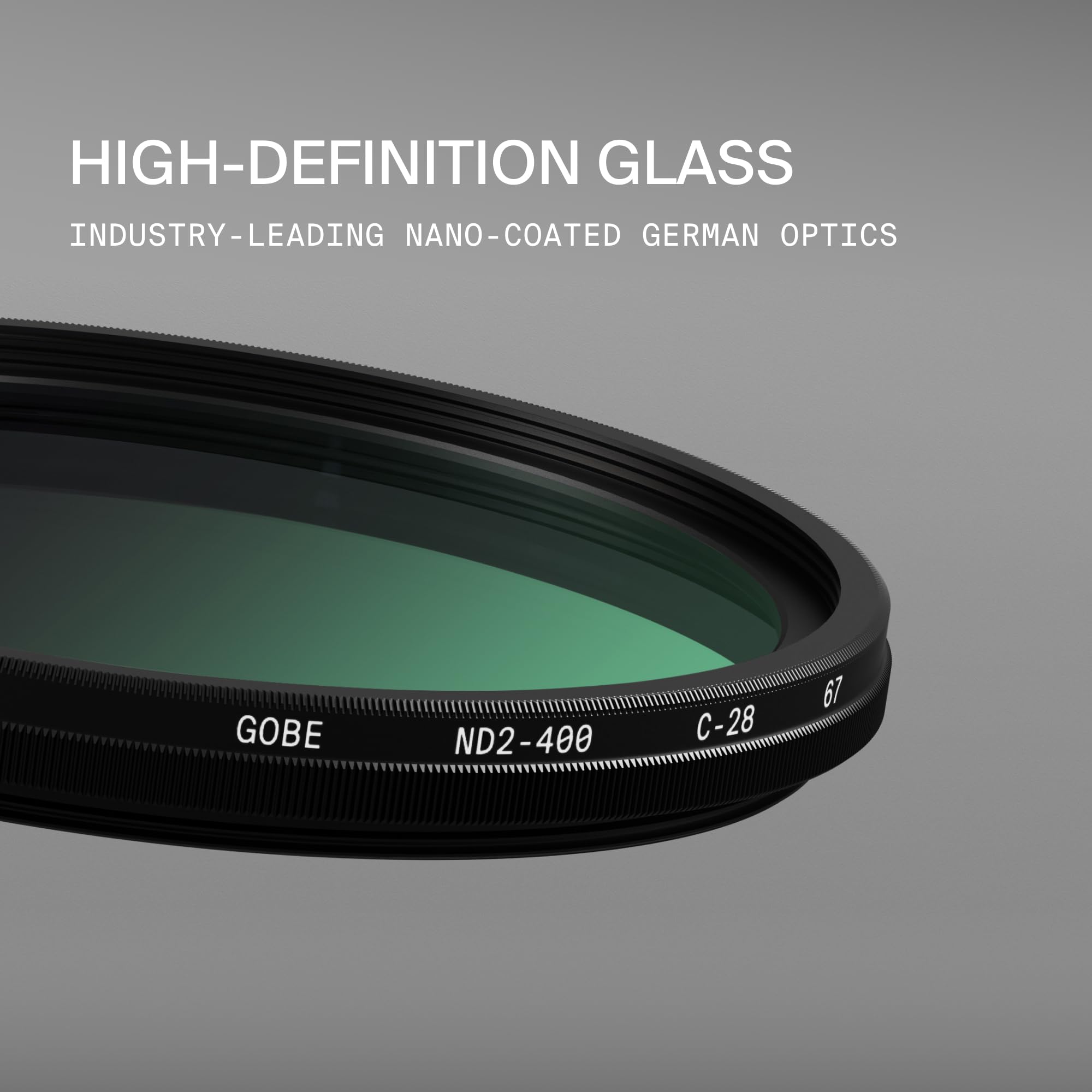 Gobe - Filtre ND Variable ND2-400 pour Objectif 55 mm (Pro)