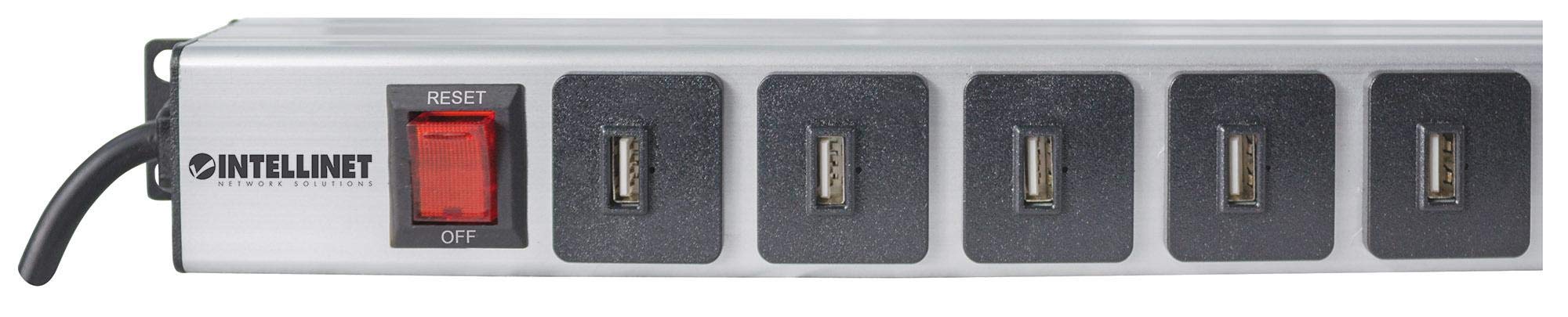 Intellinet 164498, 16-Portowy Rozdzielacz Zasilania USB-A, Czarny