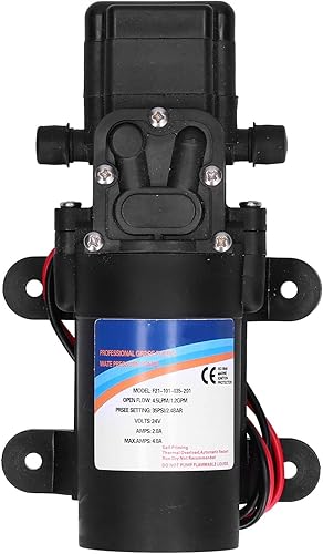 Miniatura 3 de Fafeicy Bomba pulverizadora autocebante 12V/24V, 4.3L/min, bomba rociadora de alta presión para RV, lavado de autos, sistema de agua solar,
