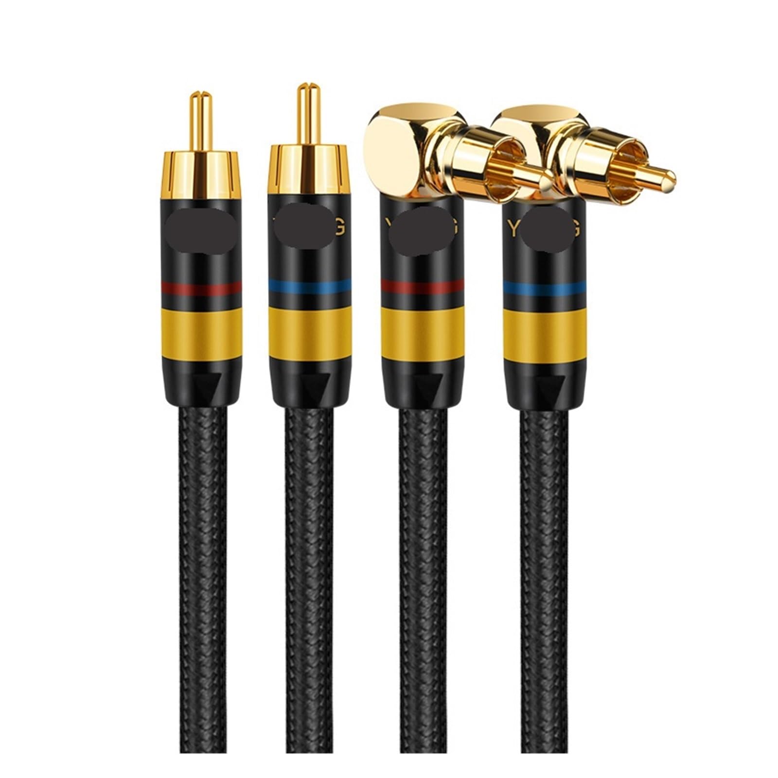 Cavo Audio HiFi Cavo Audio RCA Premium Ad Alte Prestazioni Cavo Di Interconnessione Da 2RCA A 2RCA For Amplificatore DAC TV DVD(D-L)