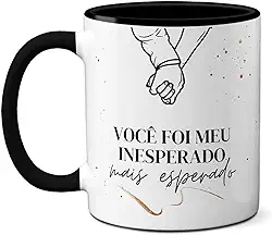 Caneca Namorados Você Foi Meu Inesperado Mais Esperado (Preta)