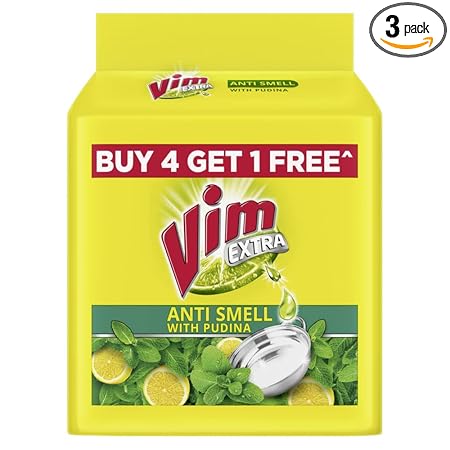 Vim Antismell with Pudina Buy 4 get 1, Pack of 5