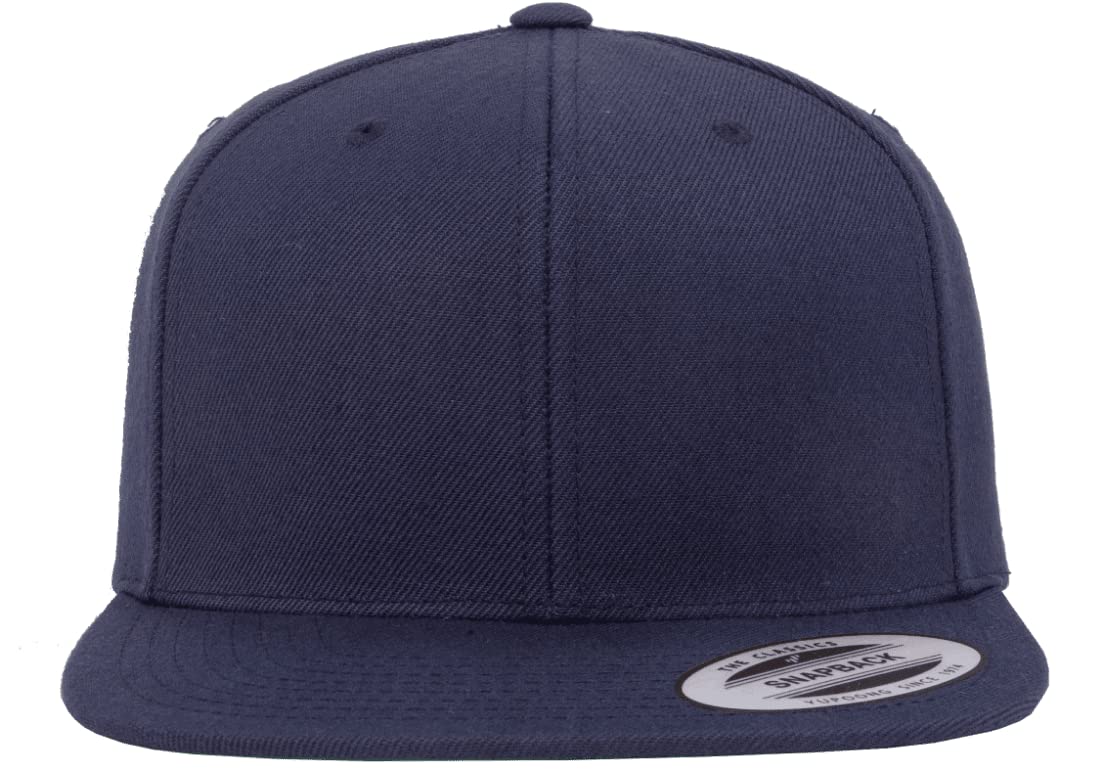 Flexfit Wool Blend Prostyle Snapback Cap Navy