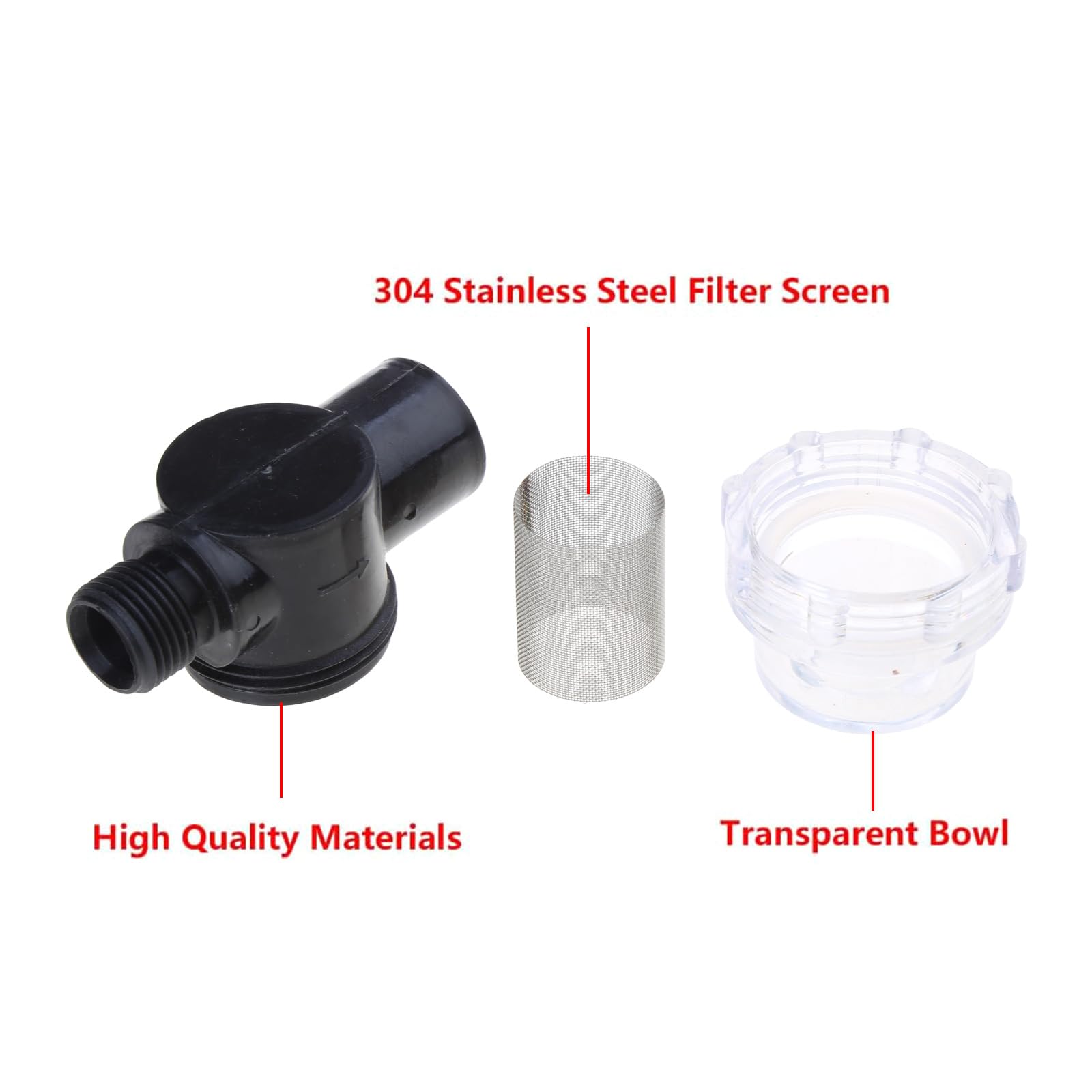 Filtro per pompa dell'acqua, 1/2 pollice tubo arb in linea filtro Twist-On spruzzatore filtro per pompa dell'acqua s camper avena