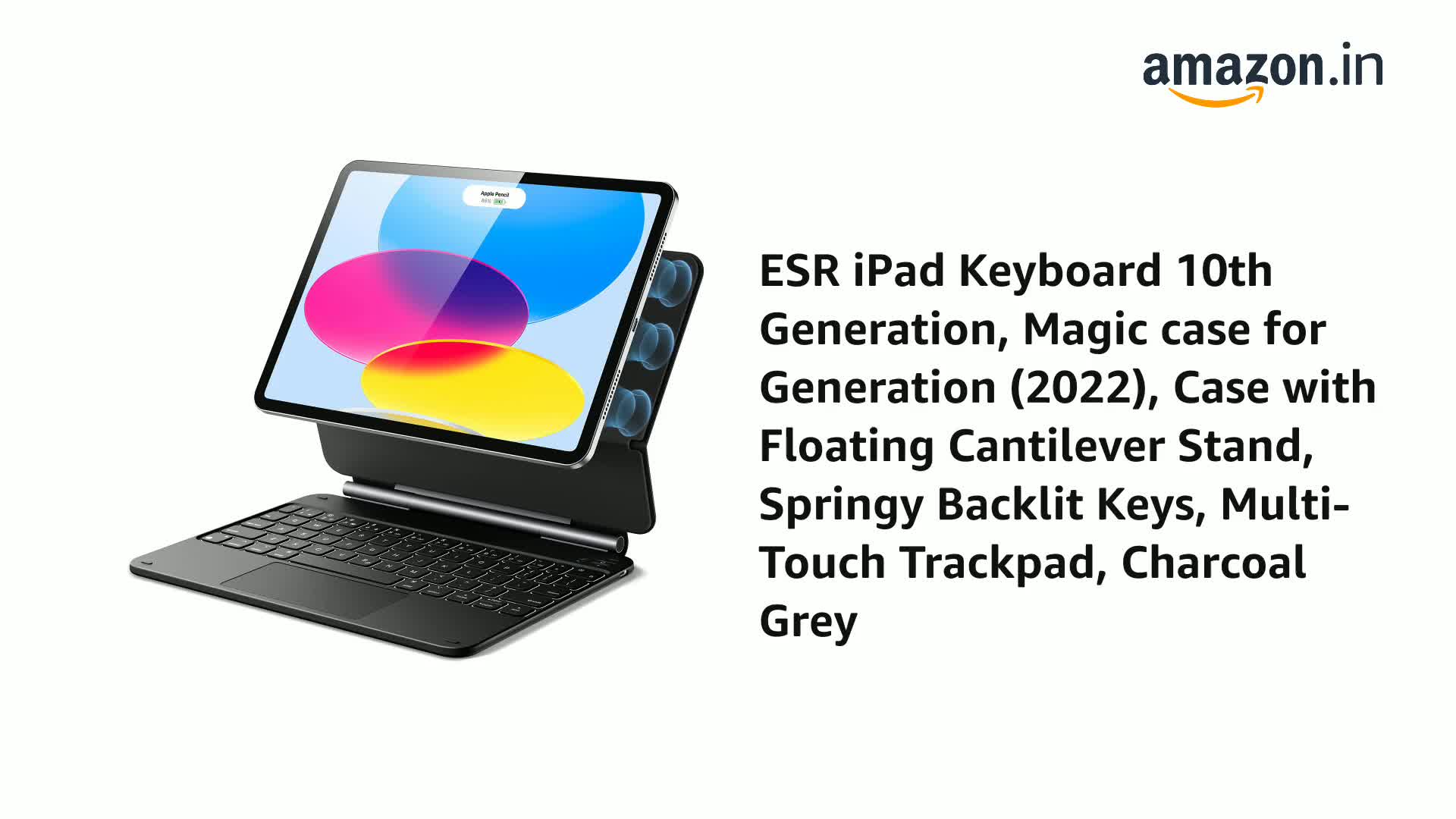 ESR iPad 11th(A16, 2025)/10th Gen Case with Keyboard, Magic