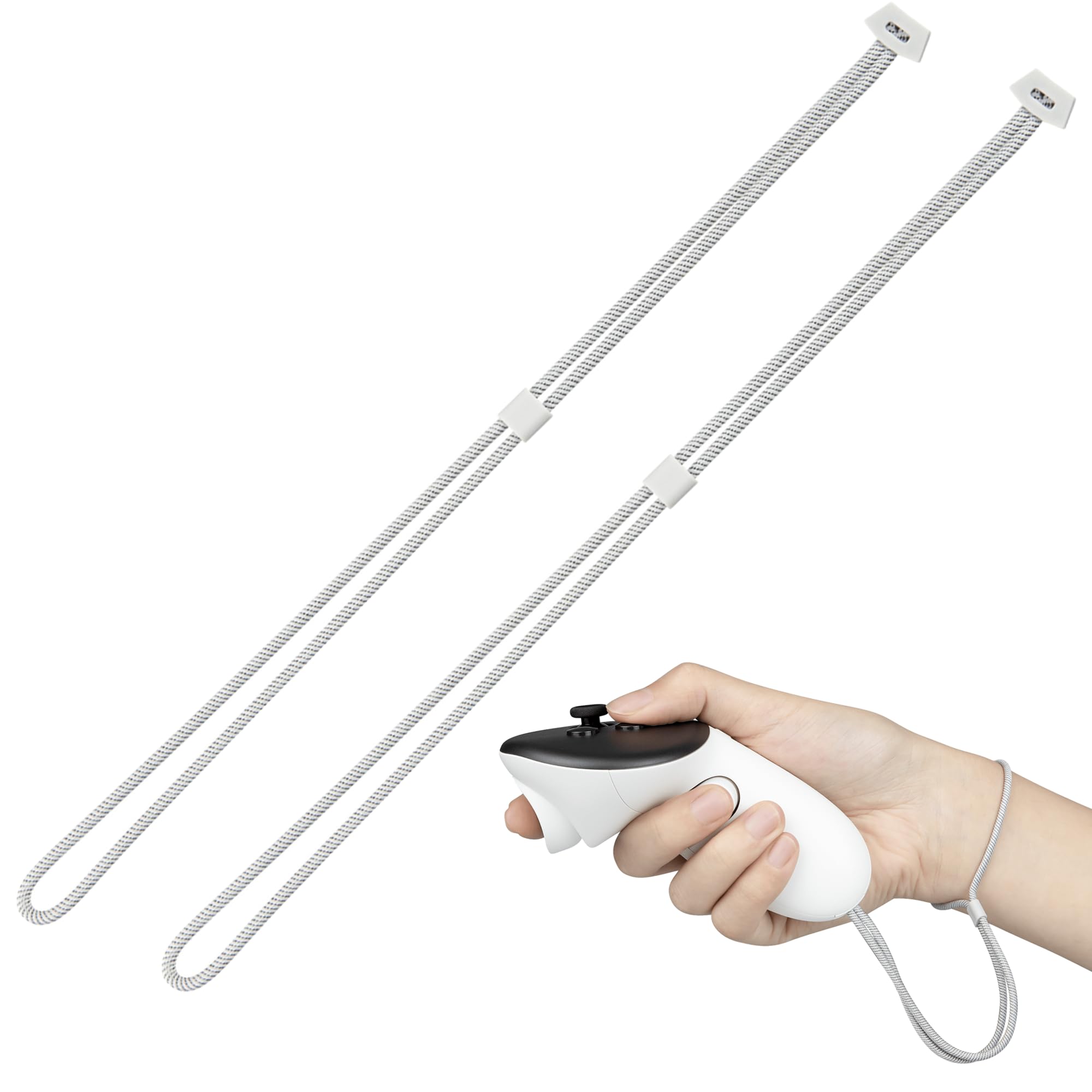 Xiciki 2 pcs Controller Wrist Straps for Oculus Quest3/Quest 3, VR Controller Wrist Straps Adjustable Replacement Controller Wrist Straps For Meta Quest 3/3s Enhanced Gaming Security