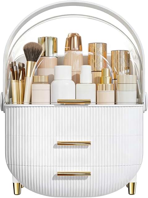 Makeup Organizer Skincare Organizers - Cosmetic Display Cases with Trans...