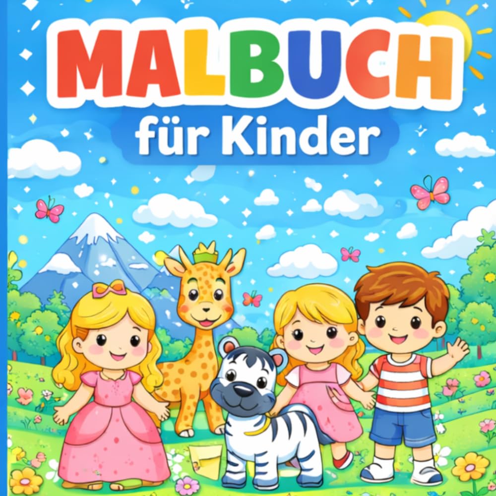Malspaß für kleine Künstler: Einfache, große Motive zum Ausmalen für Kinder (Mega Malspaß für Kinder)