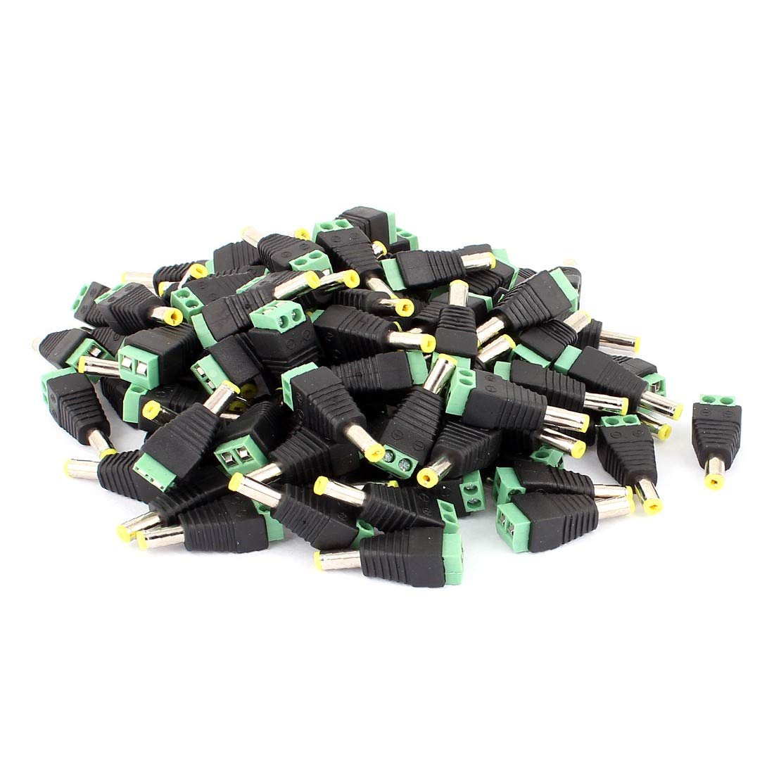 New Lon0167 100Pcs 2.1 x 5.5mm DC Power Male Jack Adapter Connector for CCTV Camera(100Pcs 2,1 x 5,5mm DC-Power-Jack-Adapterstecker für CCTV-Kamera