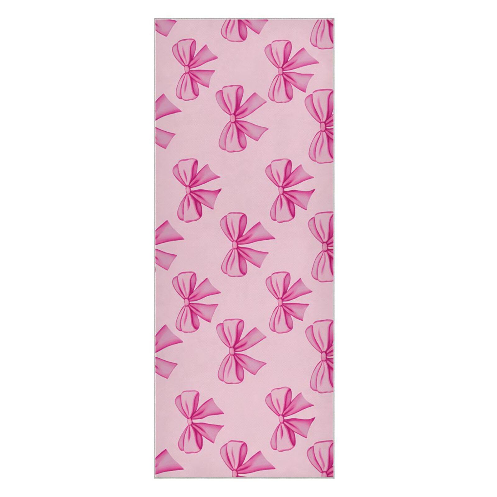 BURSTDDY Bows Hot Yoga Towel Absorbent Non Slip Yoga Mat Towel