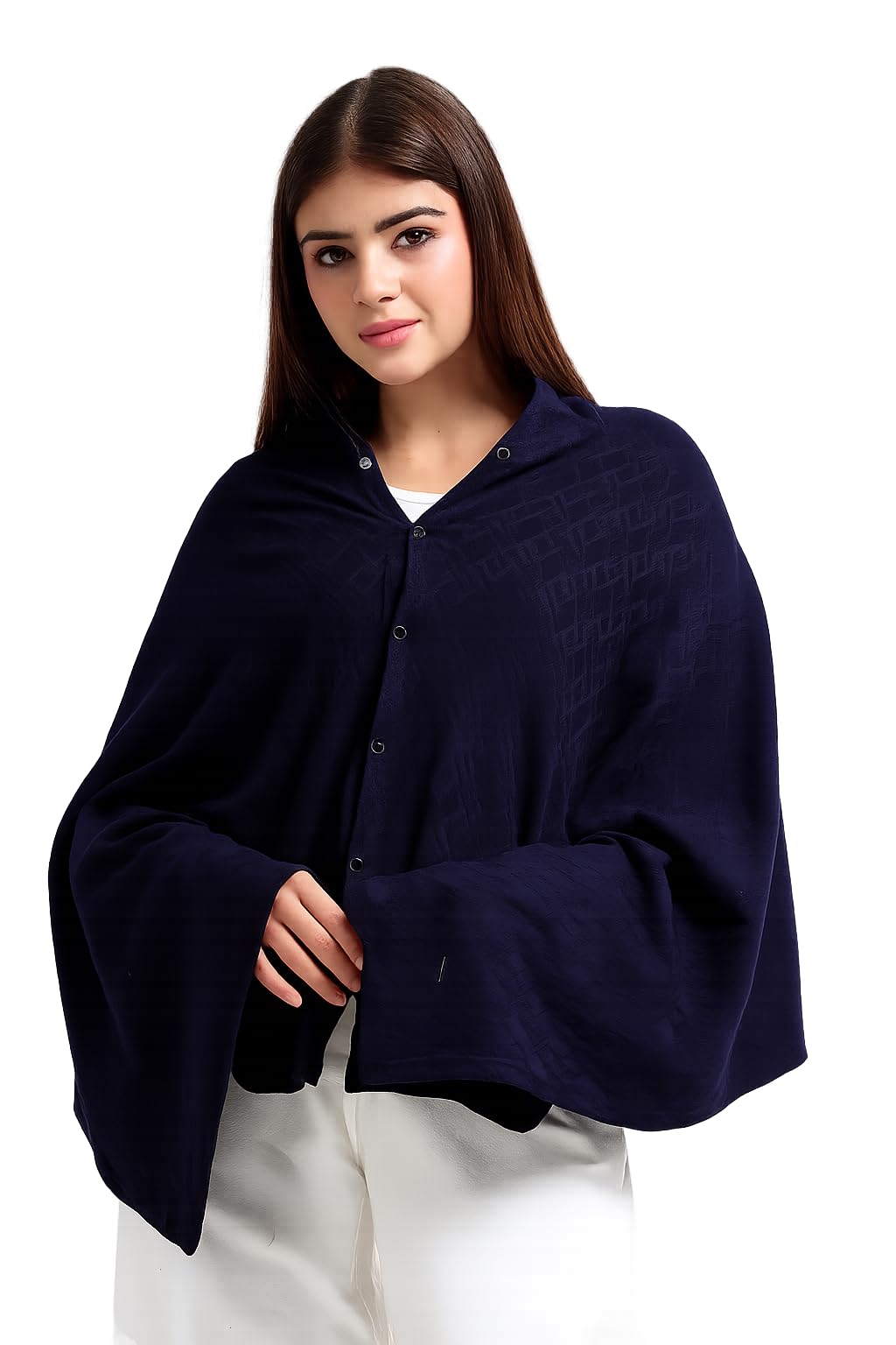 AGUILA Premium Soft And Warm Feeding shawl Feeding Cloak (NAVY)-picture-14