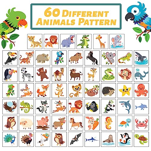 Winthrop 240 Pcs Jungle Animal Temporary Tattoos For Kids thumb #3
