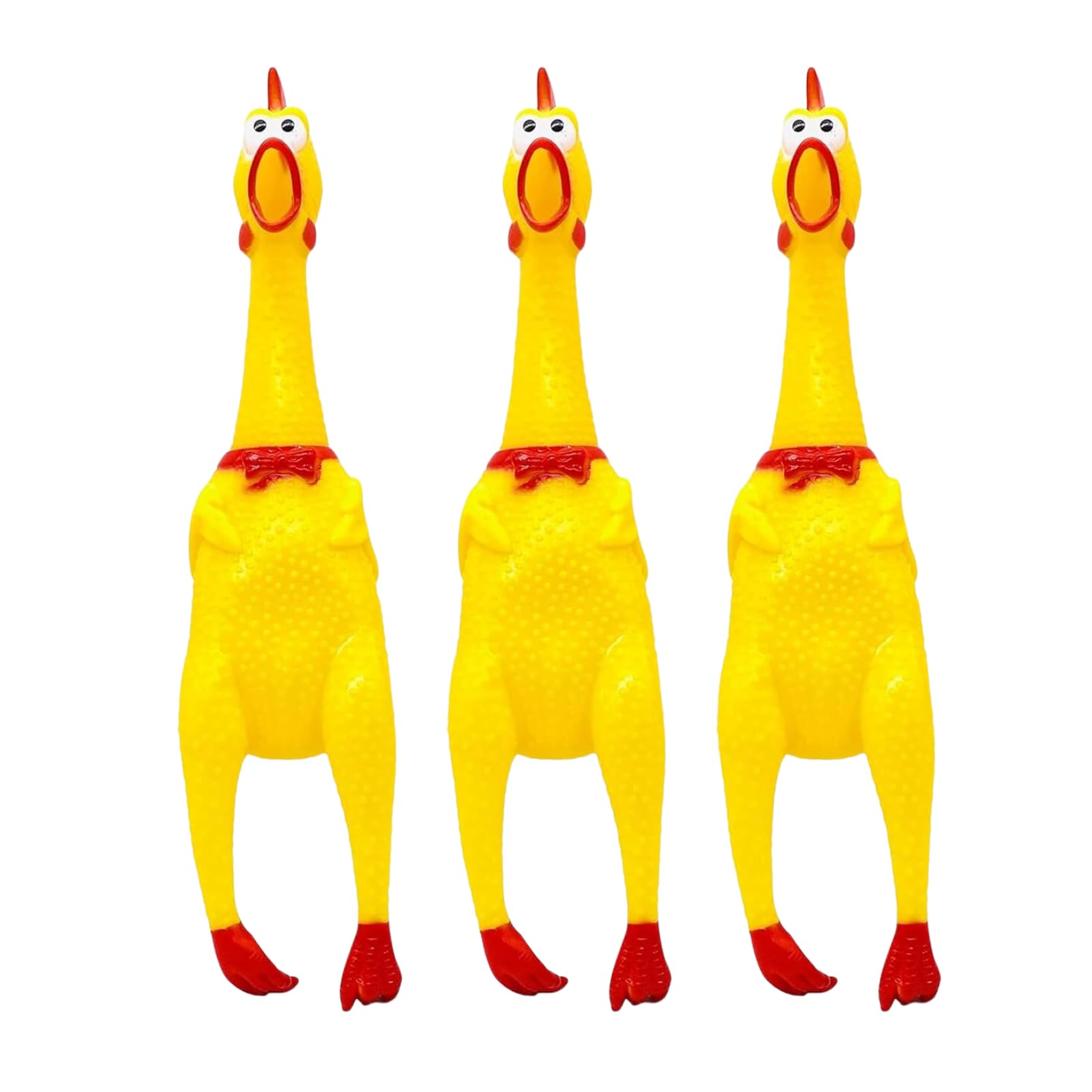 Cature 3 Pack Rubber Chicken Dog Toy Screaming Chicken Toys Large Squeeze Chicken Noisemaker Dog Squeak Durable Toys for Pet Chew Gifts Prank Novelty Toy (Yellow, Medium). (B0CVTHSTZ1) Amazon Price History, Amazon Price Tracker