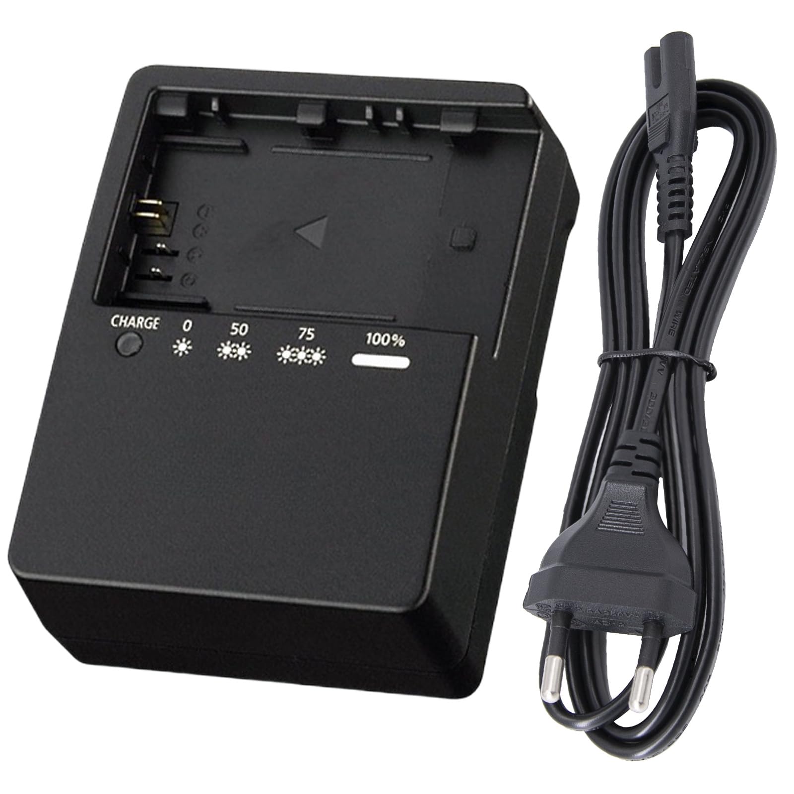 LP-E6 LP-E6N LP-E6NH LC-E6E Chargeur de Batterie Compatible avec Canon EOS R,R5, R6,5D Mark IV,5D Mark III,5D Mark II,5DS,80D,90D,70D,60D,7D Mark II,7D,6D Mark II Appareil Photo & 100cm AC Power Cord