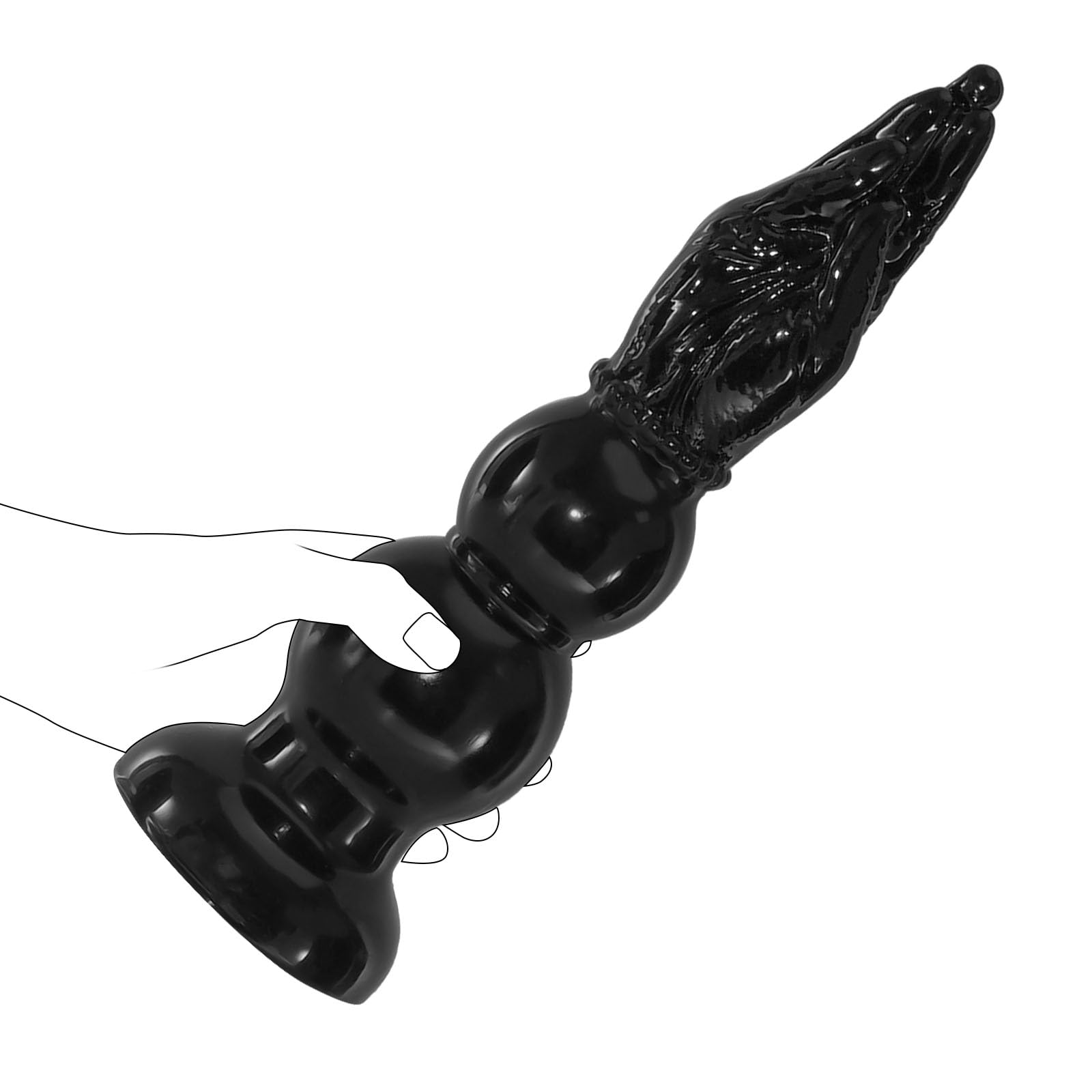 Palline Anali, Sex toys Pugno Dildo, Mano Dildo Fisting Anale Plug Donna Uomo, Butt Plug con Ventosa, Anali Giocattoli Anale-dilatatore SexToy (30cm)