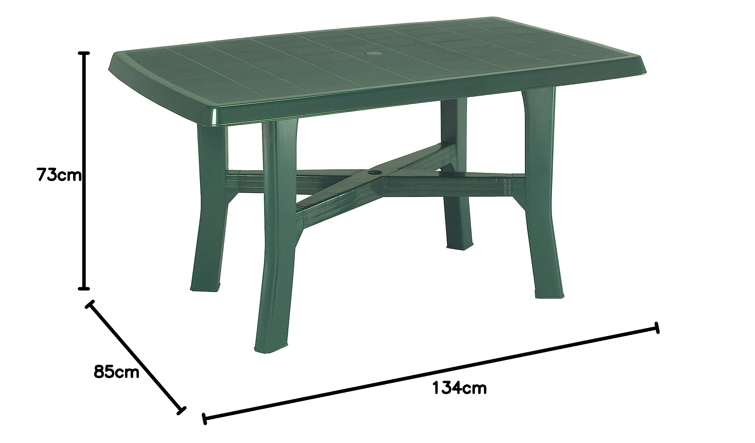 Tavolino Rettangolare Adirondack BRIOPAWS Per Esterni - Resistente Alle Intemperie, Blu, Con Doppio Ripiano, Capacità 45kg, Per Giardino, Terrazza E Spiaggia
