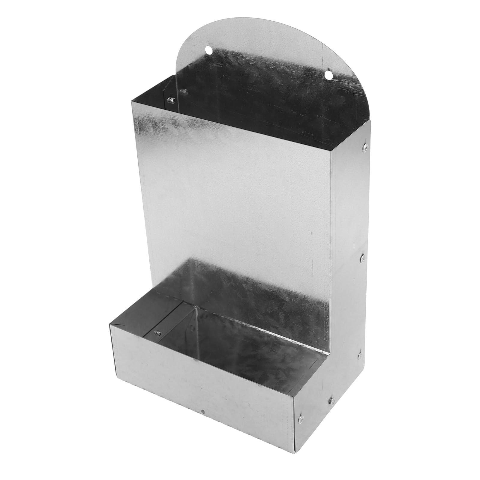 Mangiatoia per Polli in Ferro Dispenser Automatico per Gusci D'ostrica e Ghiaia, Installazione Facile, per Piccolo Pollaio e Fattoria