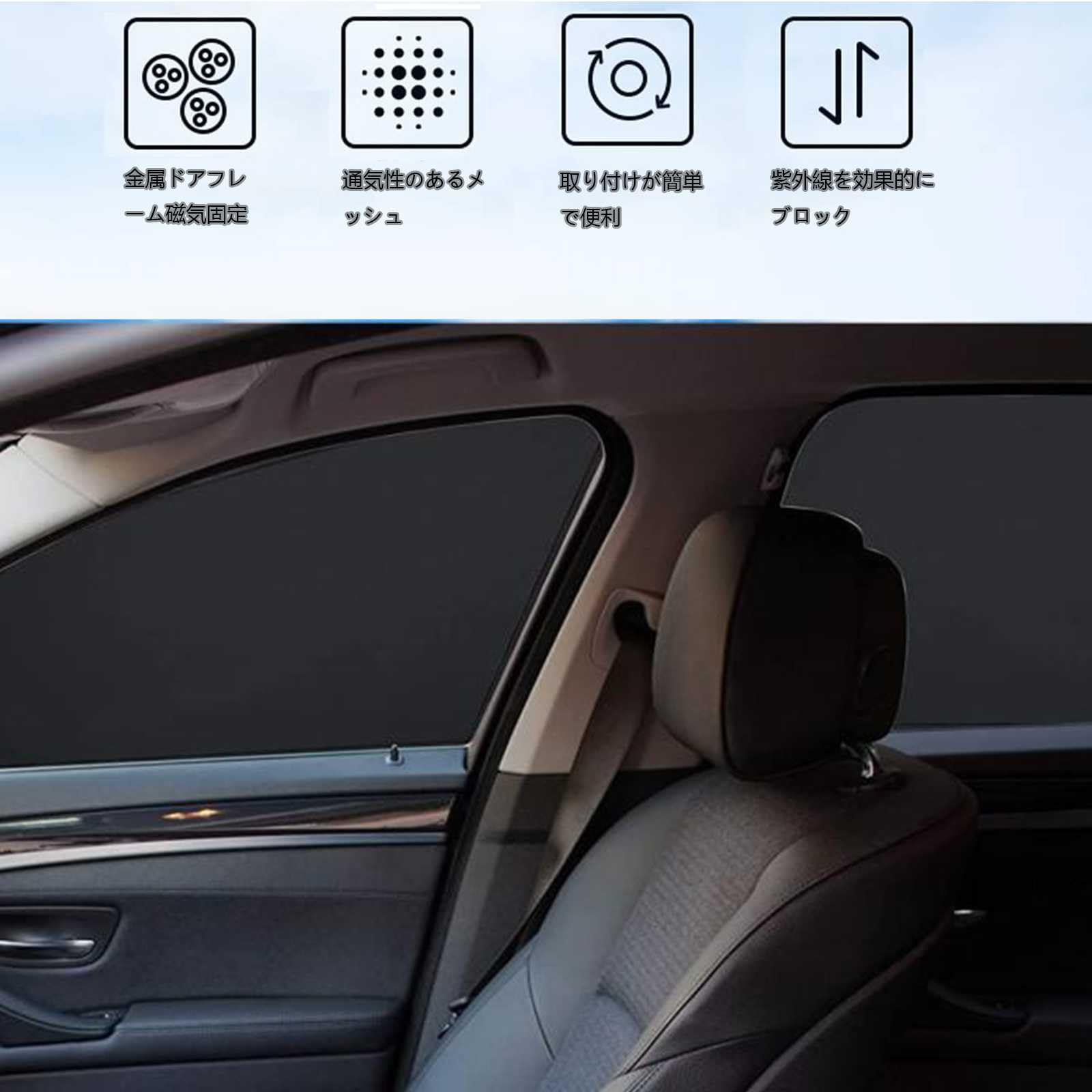 Amazon | マグネット式 メッシュカーテン エスティマ50系 2006年1月