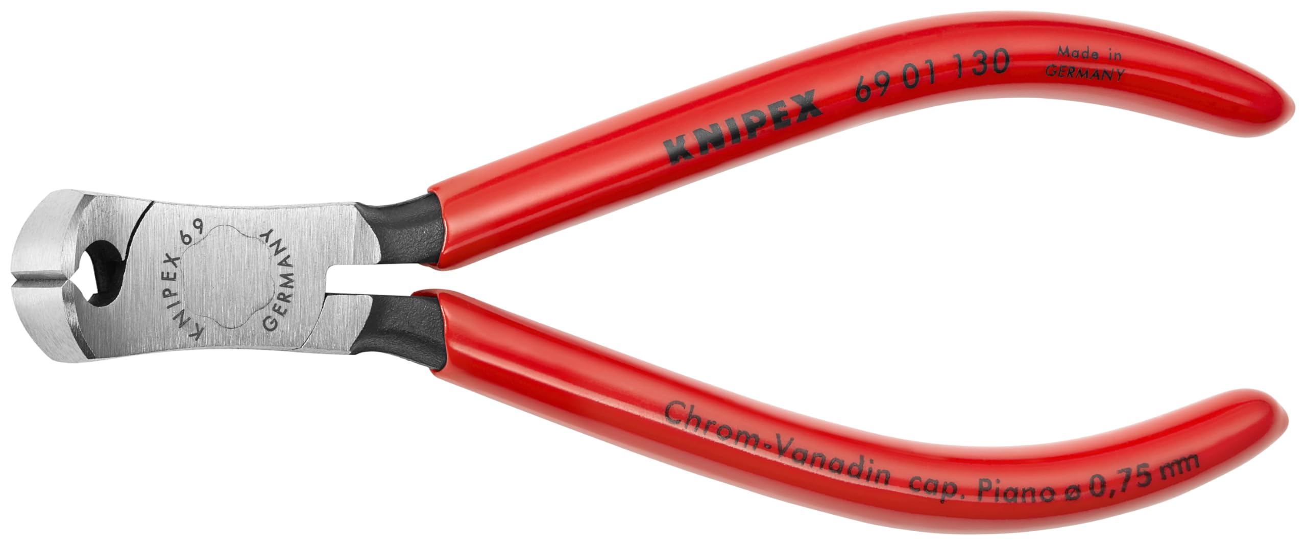 KNIPEX 69 01 130 High Leverage End Cutters-Lap Joint - Snap Ring