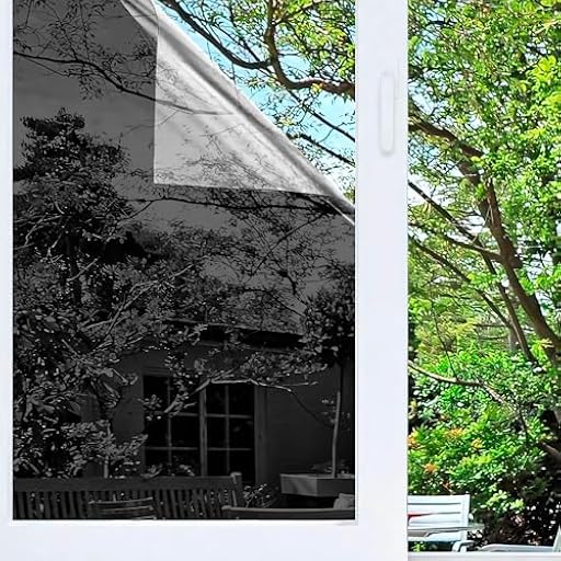 Vinilo Adhesivo para Cristales Efecto Espejo. Lámina Protección Solar de Ventanas. Pegatina Oscura para Vidrios. Polarizado Doméstico Unidireccional. Uso Doméstico y Profesional. 50X300 CM | Ya disponible en tu tienda friki favorita! En mundofriki.es!