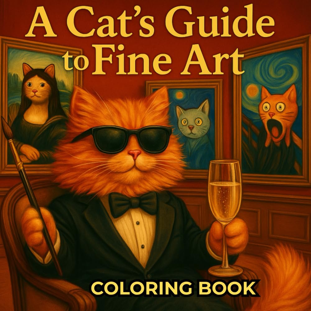 A Cat’s Guide to Fine Art – Coloring Book: Famous Masterpieces Reimagined with Matt the Cat | Funny, Relaxing, and Whimsical Adult Coloring Book (A CAT'S GUIDE COLORING BOOK)