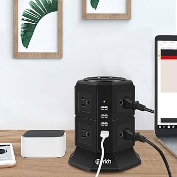【MSPK】電源まとめ売り4個 Amazon.co.jp: 延長コード 1m 電源タップ usb コンセントタップ