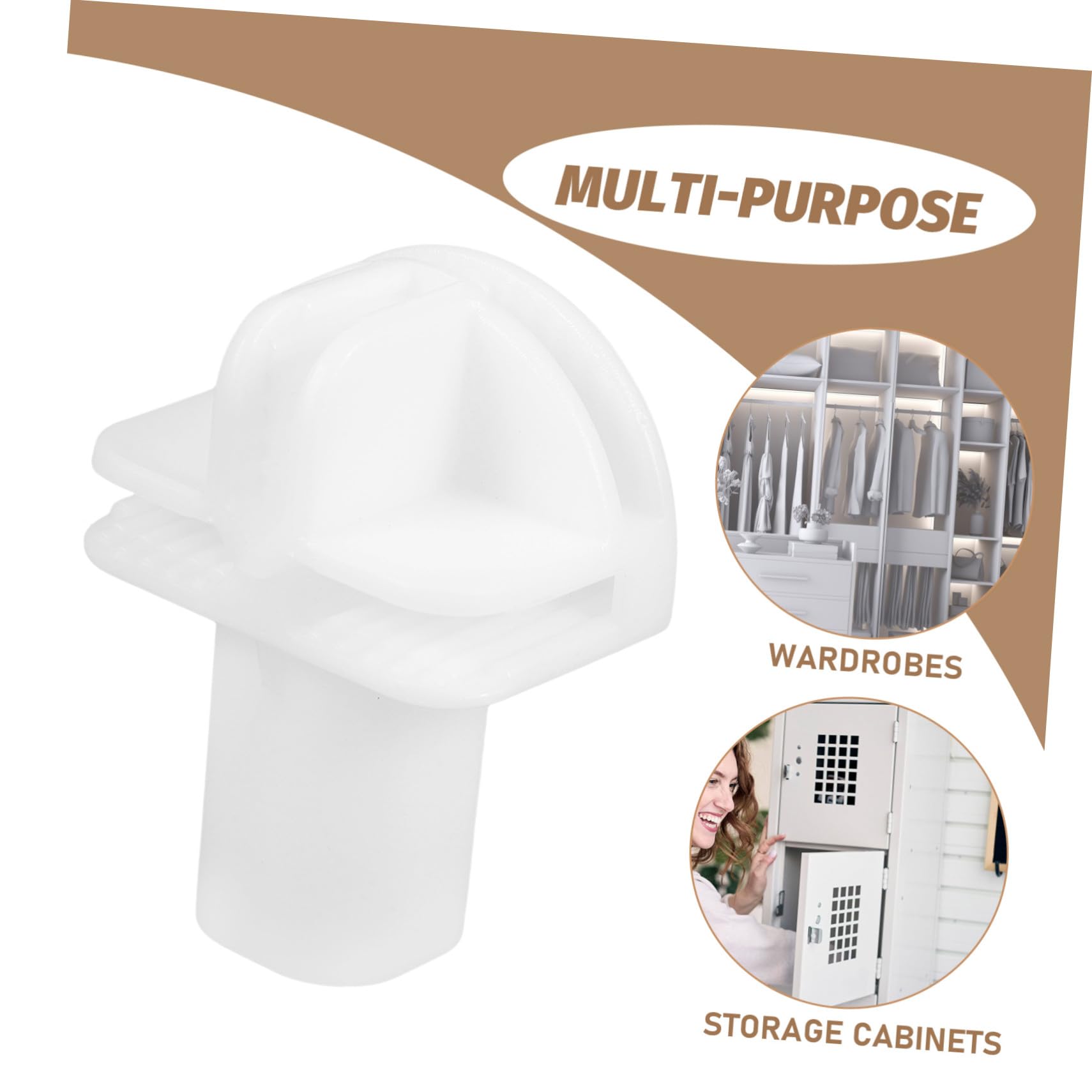 Conectores de Plástico Modulares para Armarios, 8 Piezas de Color Blanco Resistentes al Desgaste, Ideales para Ensamblaje Modular en Estanterías y Almacenamiento