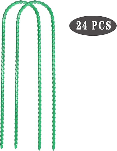 Miniatura 2 de Estacas de viento para trampolines de 10 x 2 pulgadas, estacas de acero resistentes en forma de U, anclajes de suelo con extremo afilado para tienda