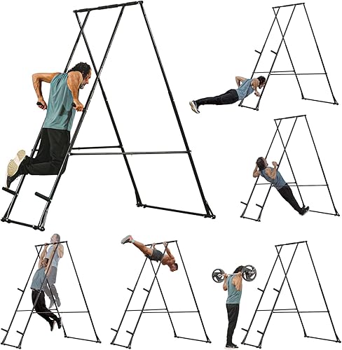 Estación de inmersión KT alta y plegable para dominadas, torre de energía, estable, ajustable, multifuncional, máquina de ejercicio duradera,