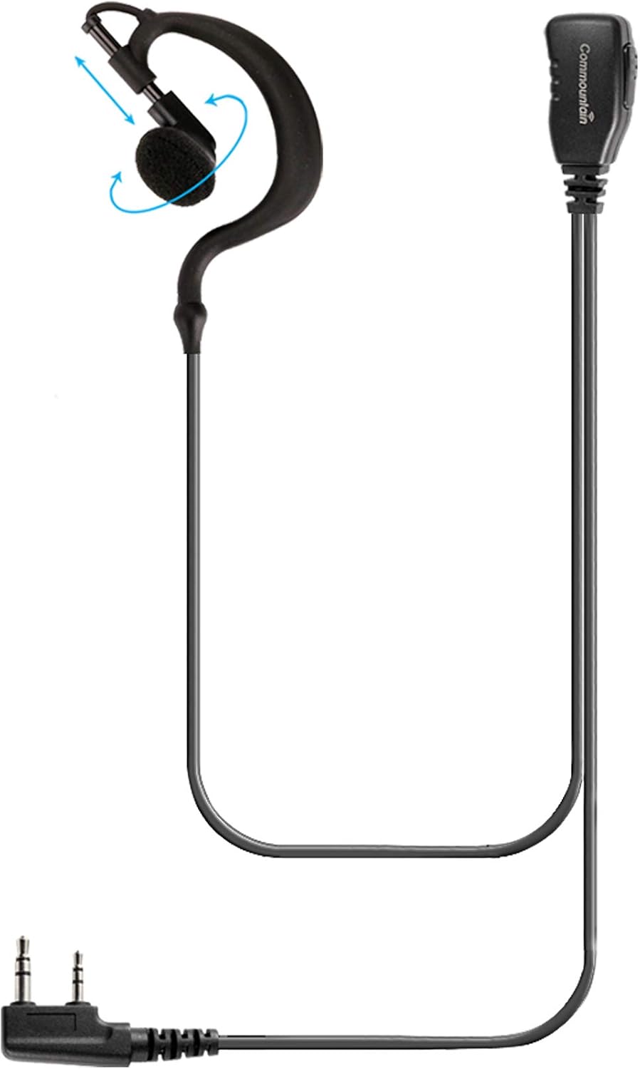 Single Wire Earhook Earpiece for Baofeng Radios BFF8HP BF