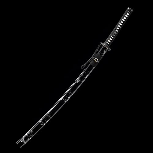 Miniatura 66 de Espada katana tradicional forjada a mano con calor/arcilla templada Katanas auténticas de samurái japonesas auténticas y auténticas de acero al