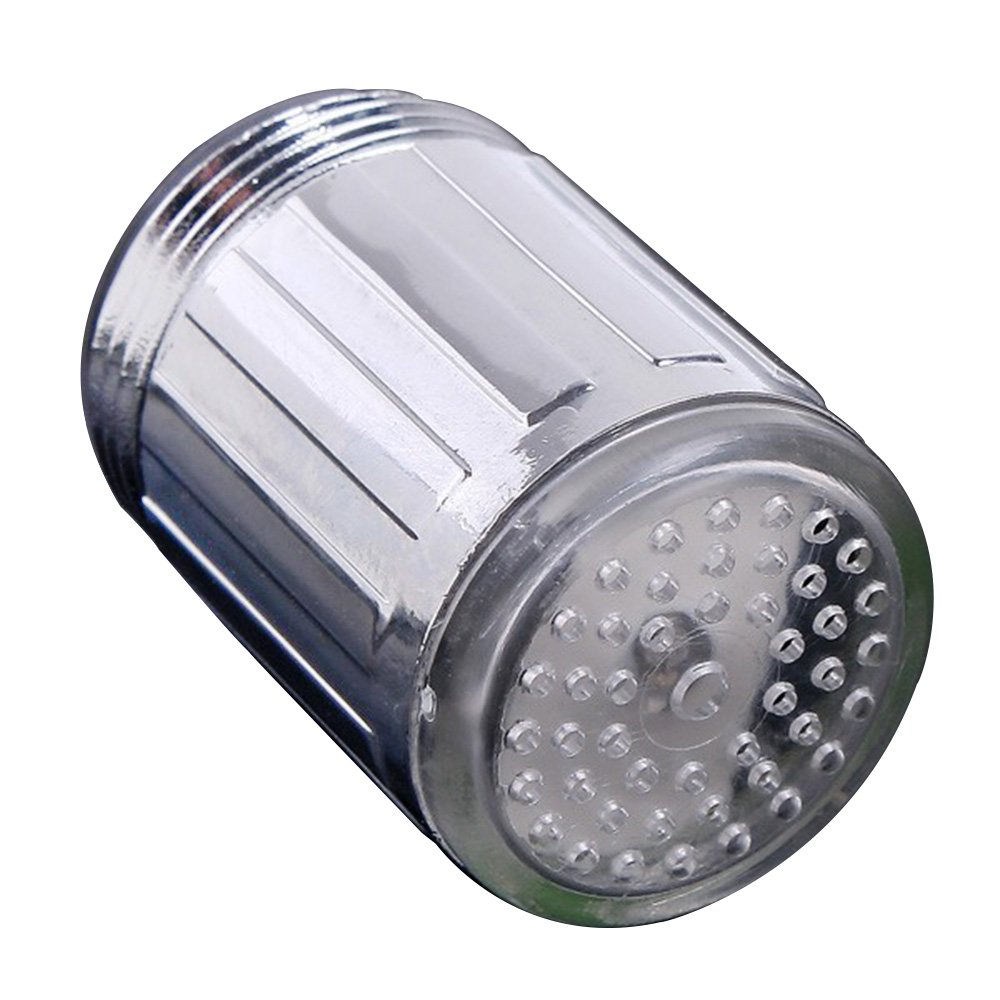 Luminous Glow Light-up LED Shower Tap Faucet Nozzle Head W/Blue Light