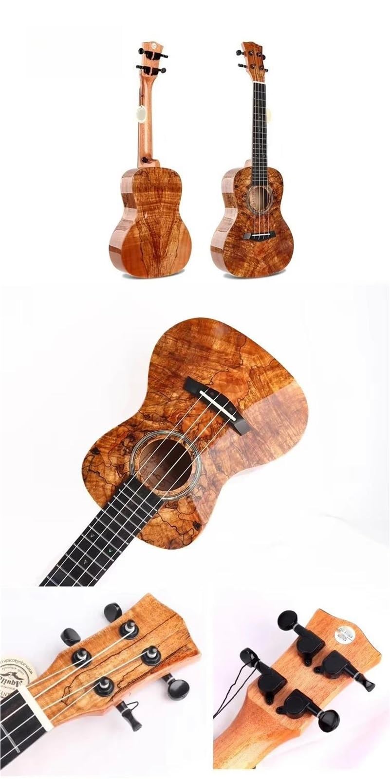 Profesjonalne Ukulele Alto 8 Tenorowe Ukulele Z Drewna Klonowego