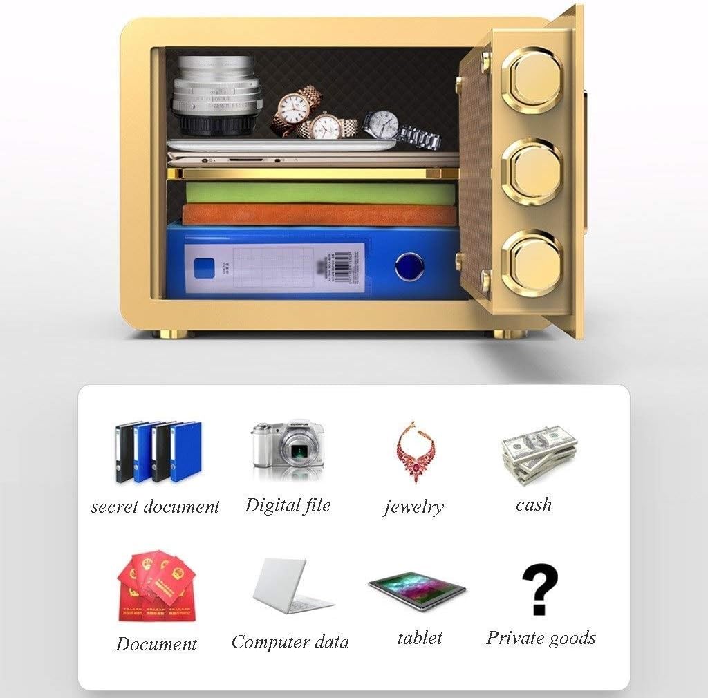 Steel Security Deposit Box with Digital Keypad for Home Office and Hotels to Store Cash Jewelry Passport safe