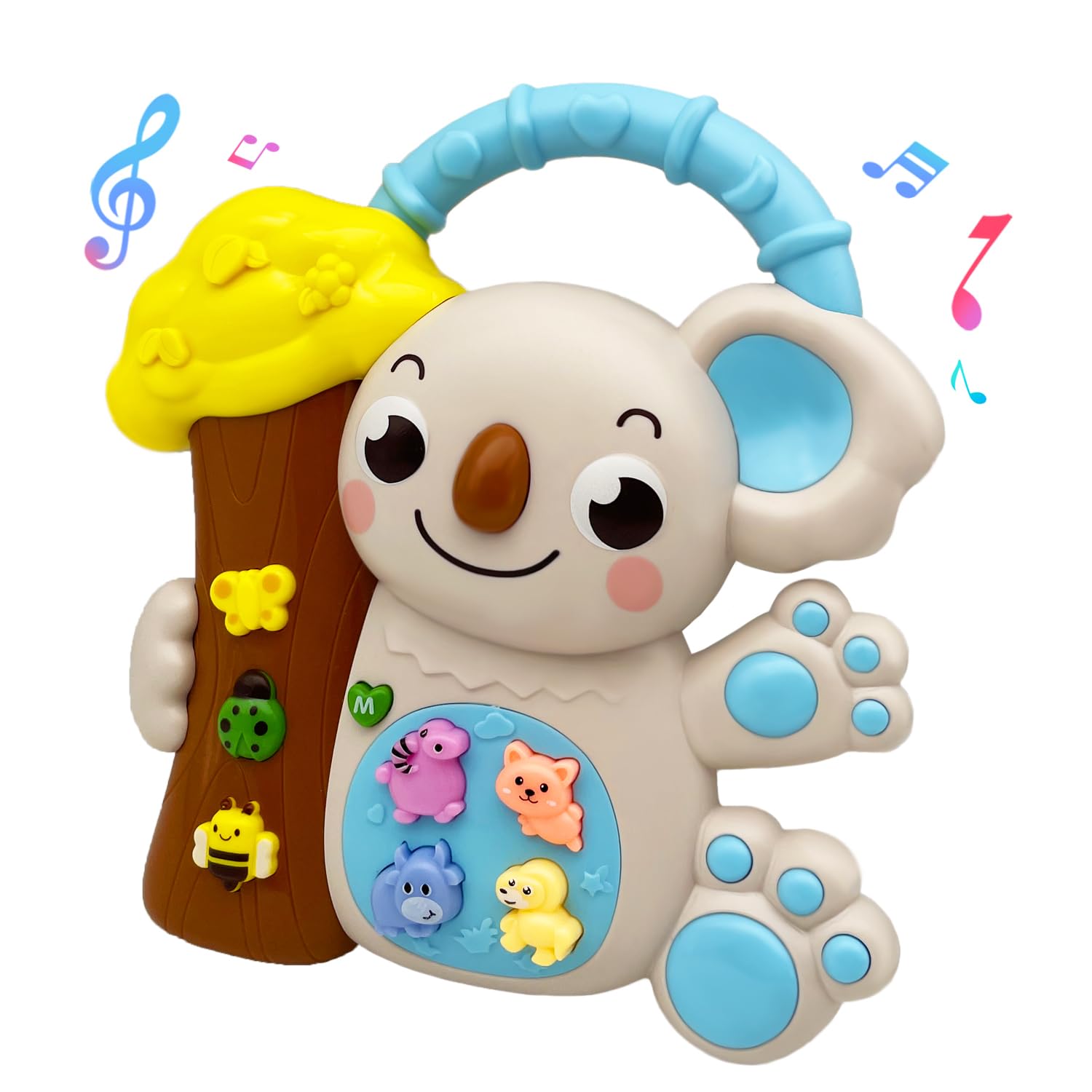 Musical Toys for Toddlers 1-3, Lion Piano Light Up Musical Toys, 6-12,12-18 Months Baby Toy, Toddler Early Education Birthday Boy Girl Gifts for 1 2 3 Years Old(Koala)