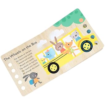 Touch and Trace Nursery Rhymes: The Wheels on the Bus (Board Book for Babies and Toddlers 0-2 years old)