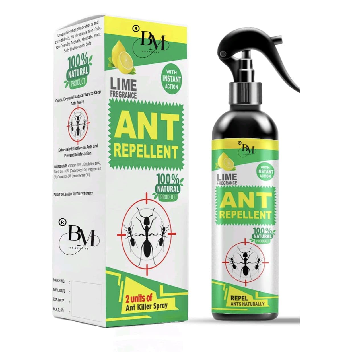 DMS HUB Ant Repellent Spray - 200ml | 100% Herbal & Chemical-Free | Works on All Ant Types | Safe for Kids & Pets | Long-Lasting Protection for Home, Kitchen & Garden (1)-image-4