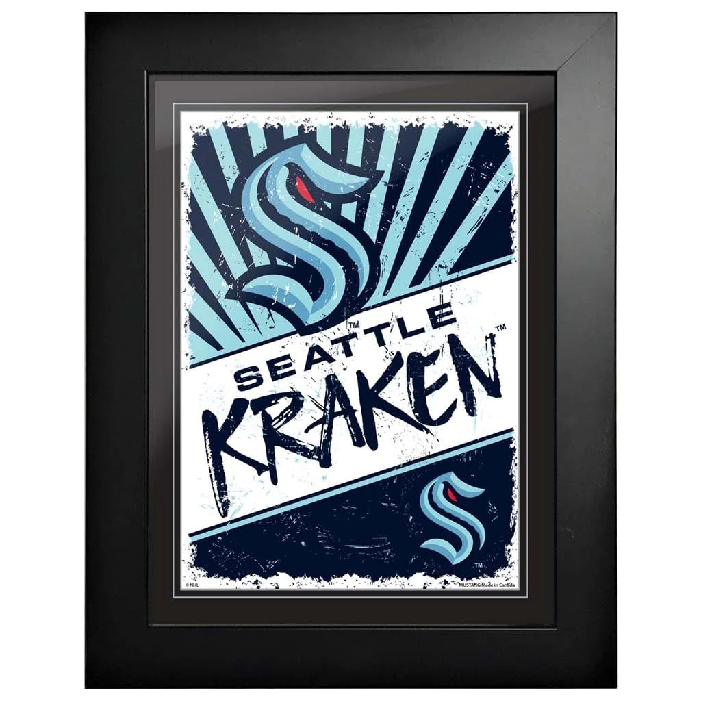 Seattle Kraken 12x16 Classic Framed Artwork