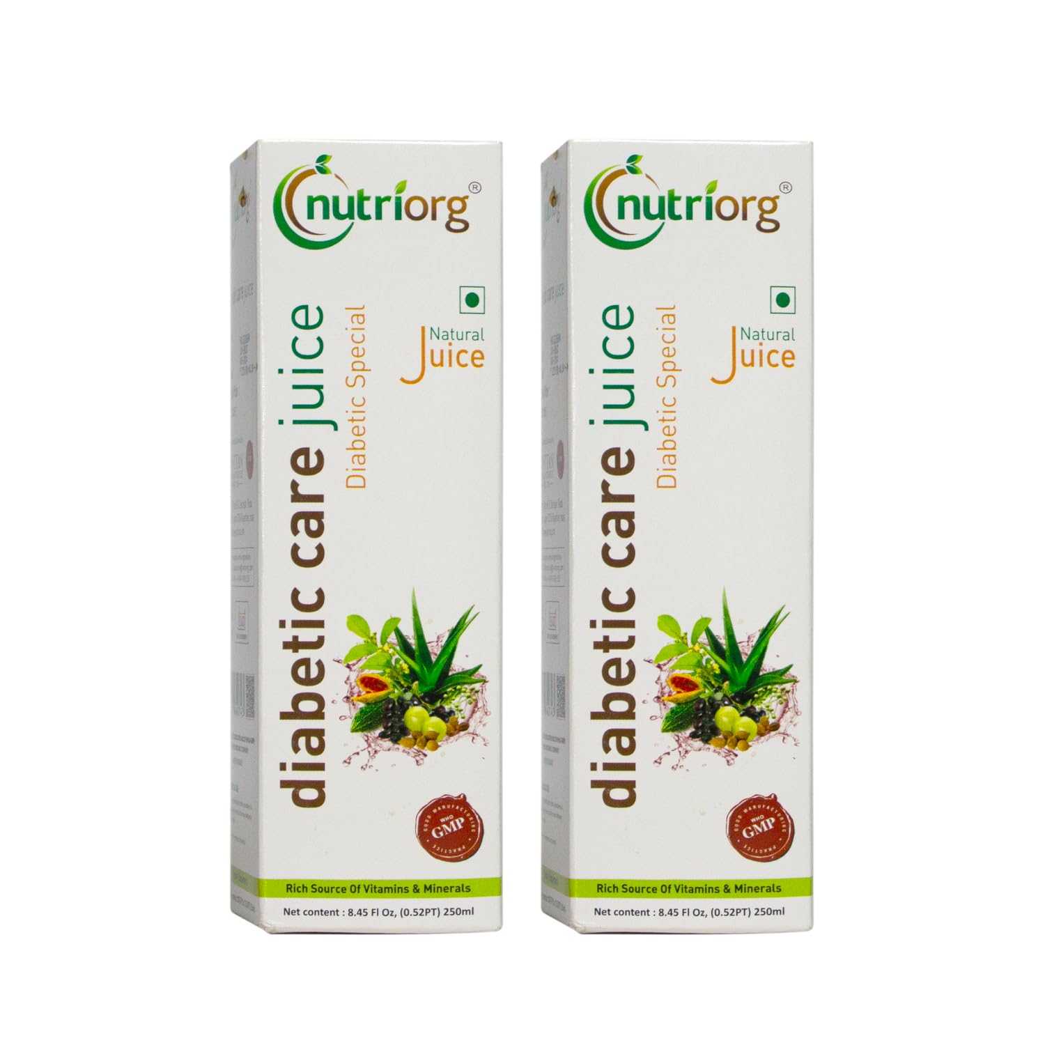 Nutriorg Diabetic Care Juice 600 ml (Pack of 2 * 300 ml) (B08L91C8K6) Amazon Price History, Amazon Price Tracker
