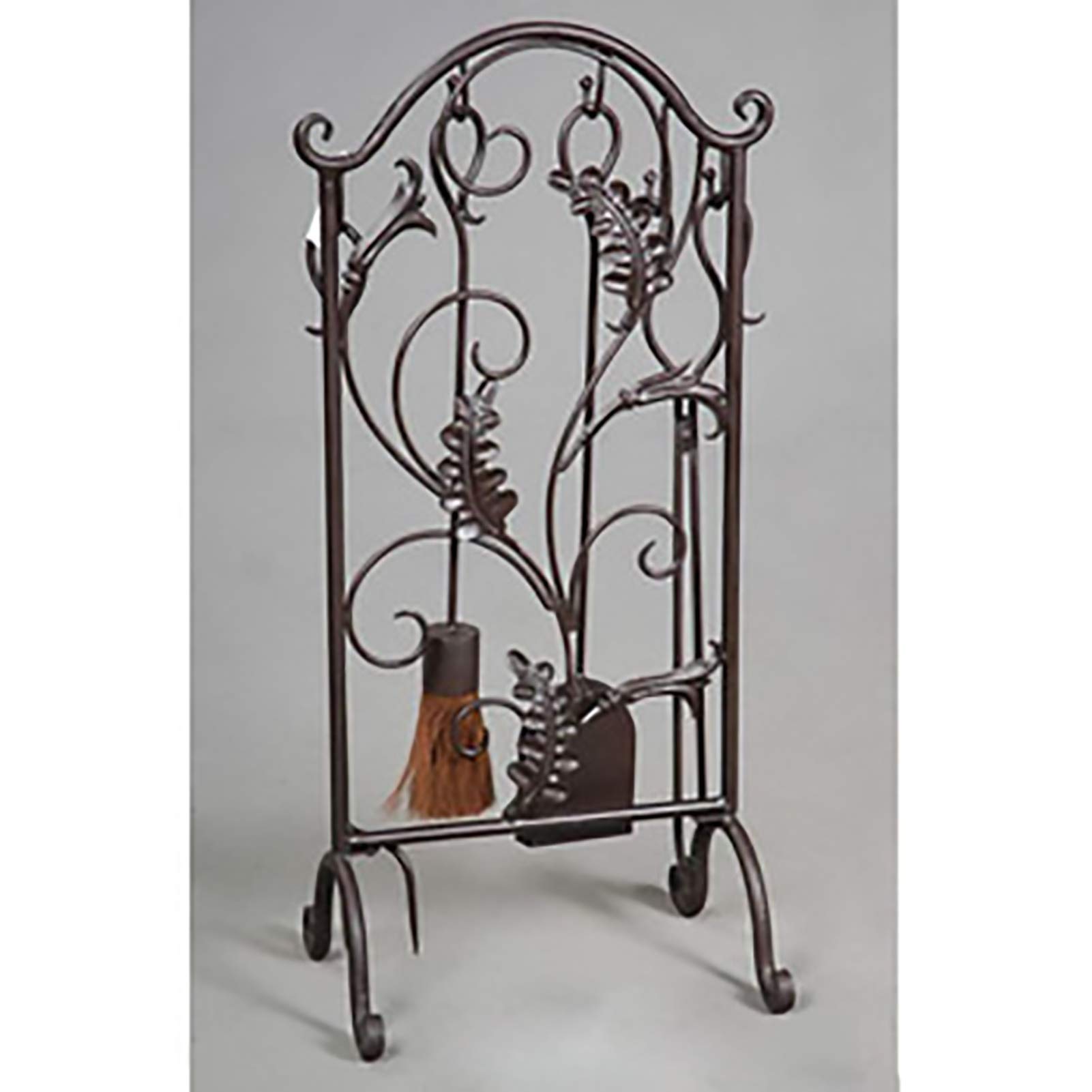 Set di Attrezzi per Camino salvaspazio, Set da 5 Pezzi per caminetto con Design a Spirale Decorativa, Set per braciere in Ferro battuto, Altezza 81 cm.AIBHT52820254